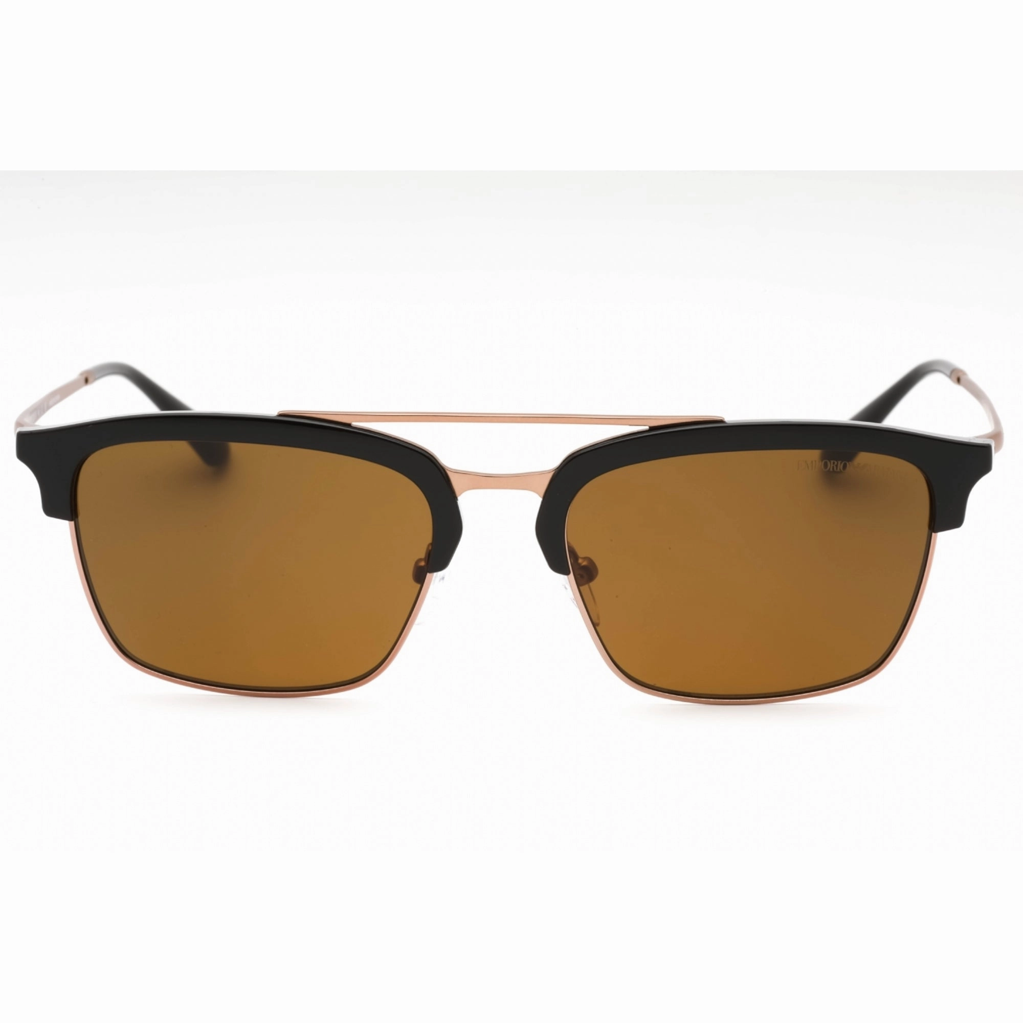 Emporio Armani Men's Sunglasses - Shiny Brown/Matte Pink Gold Frame | 0EA4228 320173