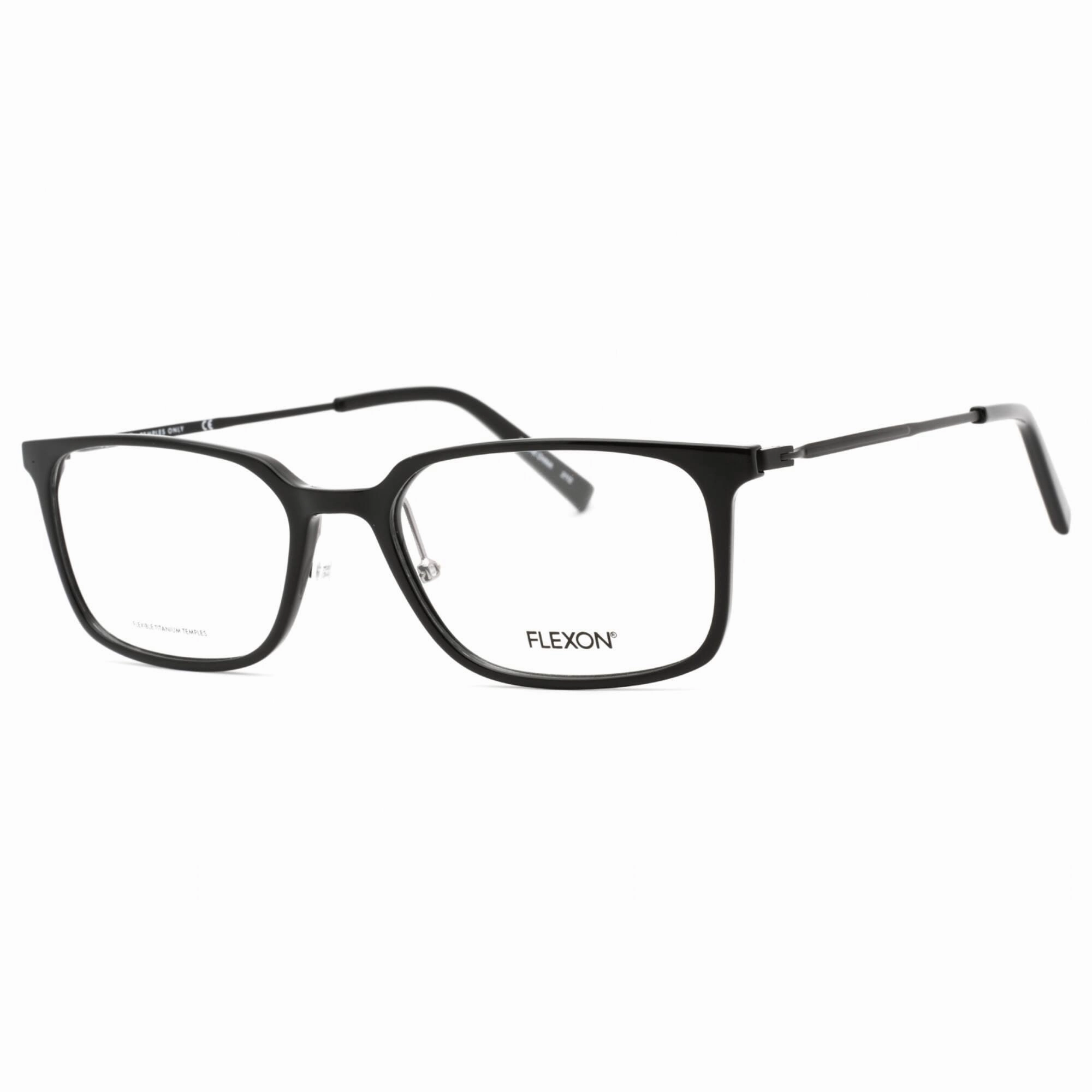 Flexon Men's Eyeglasses - Black Injected Propionate Full Rim Frame | FLEXON EP8003 001