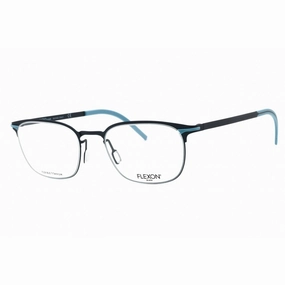 Flexon Men's Eyeglasses - Navy Metal Square Shape Full Rim Frame | FLEXON B2007 412