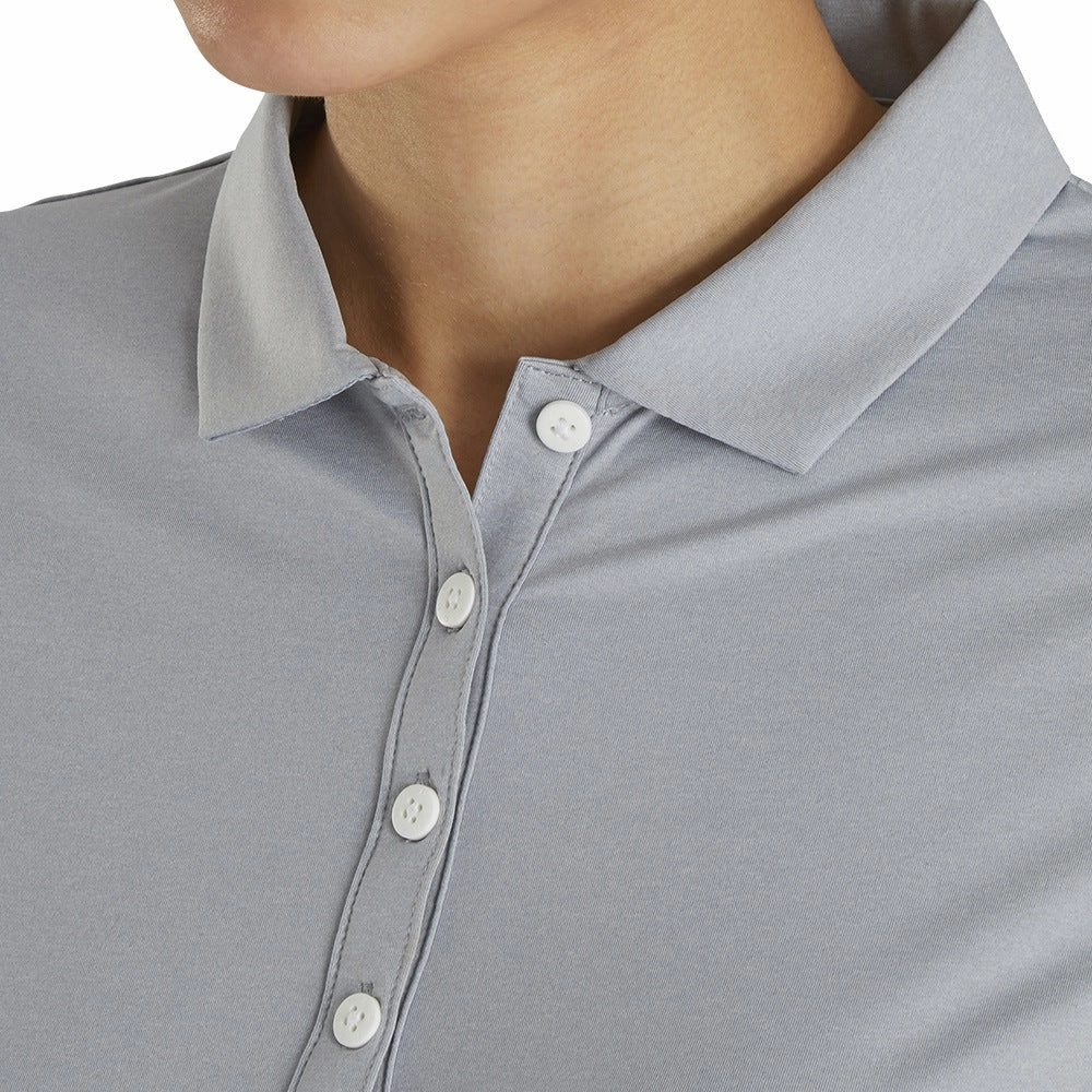 FootJoy Longsleeve Sun Protection Golf Polo Heather Gray - FA21 Women