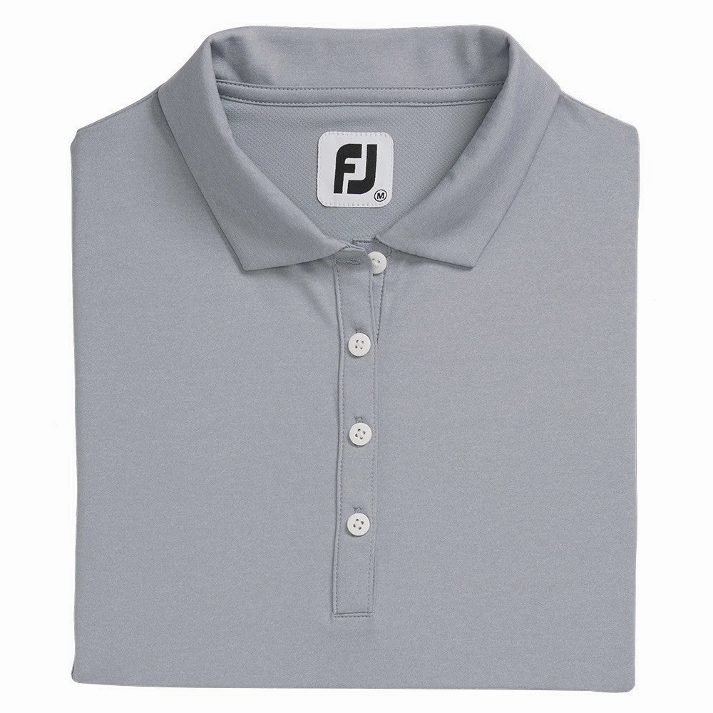 FootJoy Longsleeve Sun Protection Golf Polo Heather Gray - FA21 Women