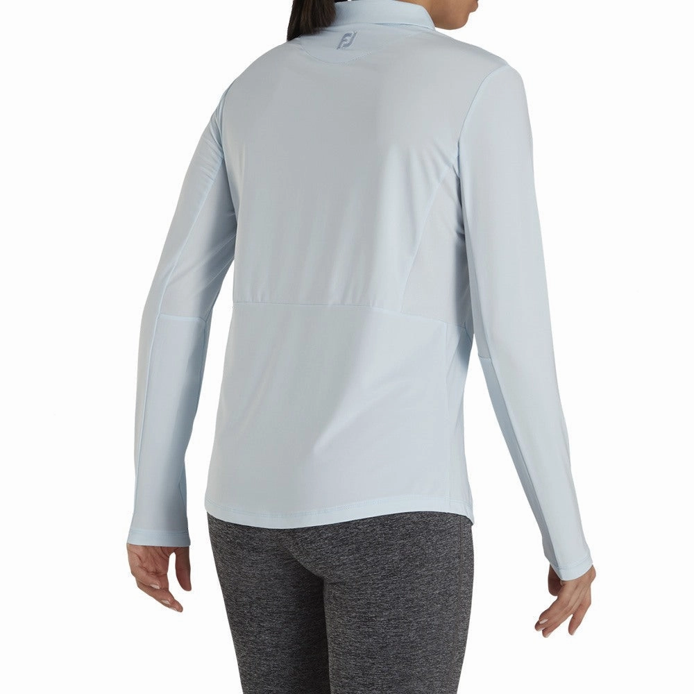 FootJoy Longsleeve Sun Protection Golf Polo Ice Blue - FA21 Women