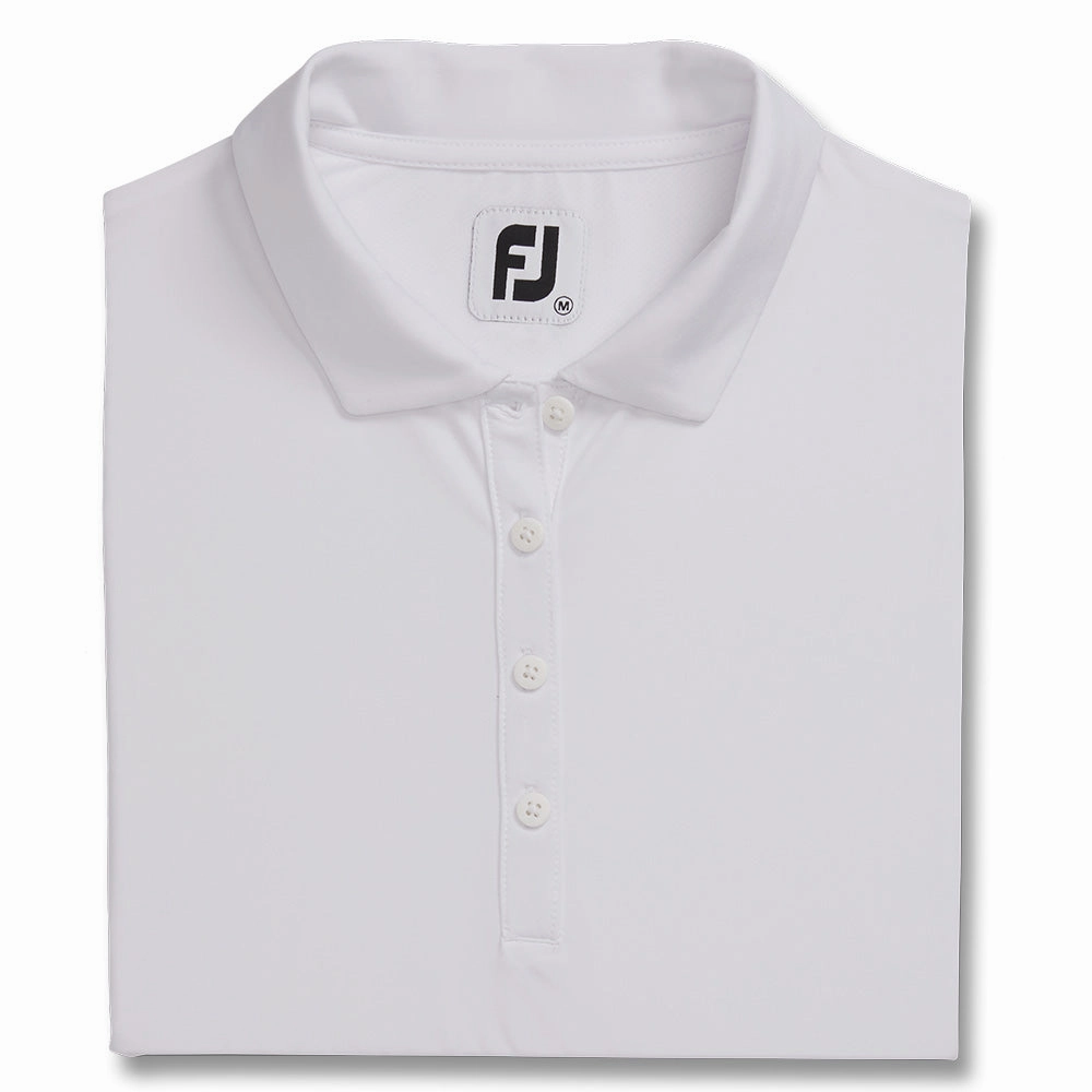 FootJoy Longsleeve Sun Protection Golf Polo White - FA21 Women