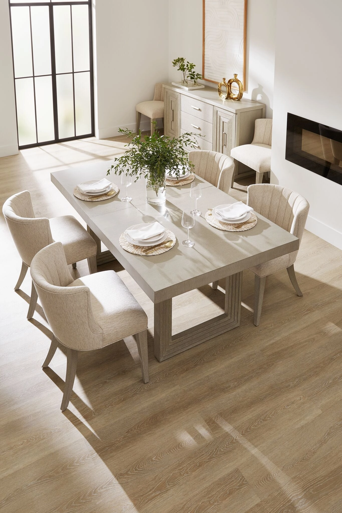 Fresh Perspective Cascade 5-Piece Extendable Dining Set - Dovetail Grey