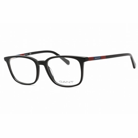 Gant Men's Eyeglasses - Shiny Black Plastic Full Rim Rectangular Frame | GA3264 001