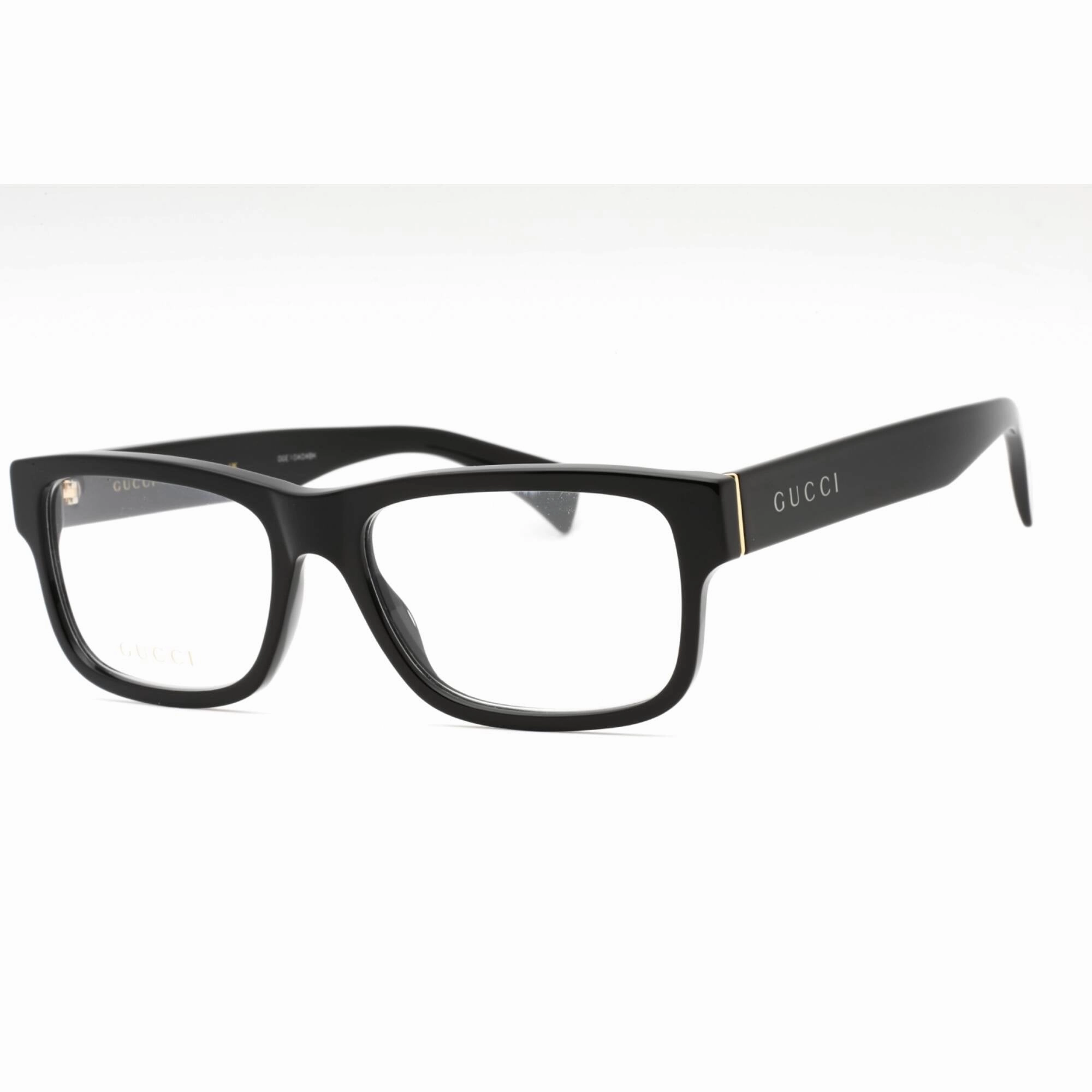 Gucci Men's Eyeglasses - Black Rectangular Full Rim Frame Clear Lens | GG1141O 004