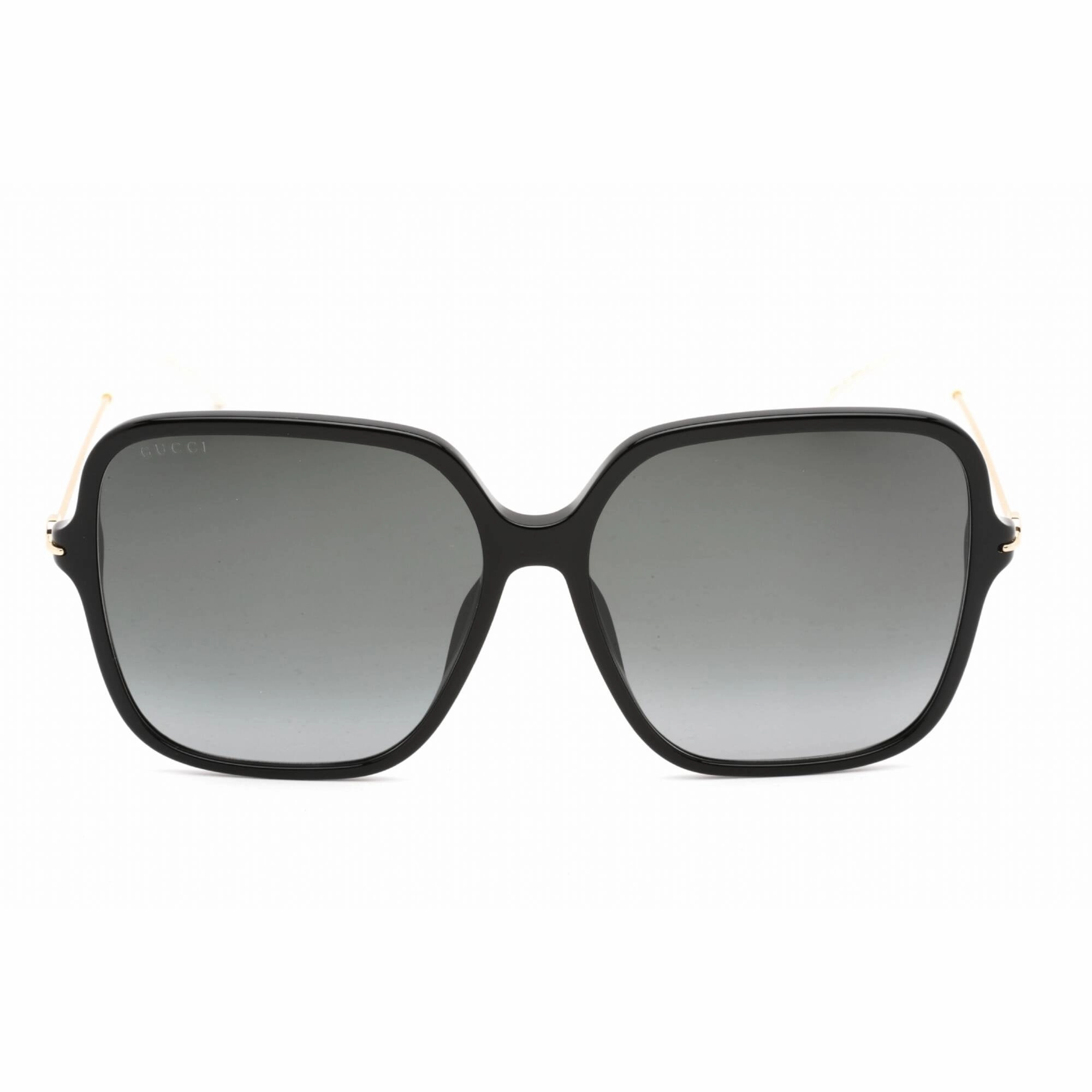 Gucci Men's Sunglasses - Black/Gold Plastic Square Full Rim Frame | GG1267S 001