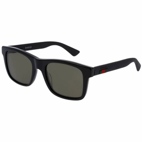Gucci Men's Sunglasses - Full Rim Black Acetate Square Shaped Frame | GG0008S 001