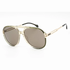 Gucci Men's Sunglasses - Green/Gold Plastic Aviator Full Rim Frame | GG1104S 003