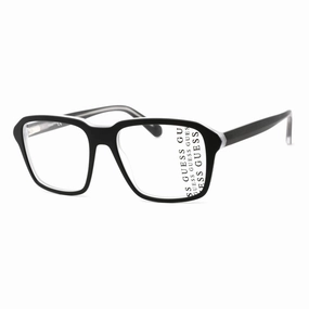 Guess Men's Eyeglasses - Full Rim Square Shape Matte Black Plastic Frame | GU50073 002