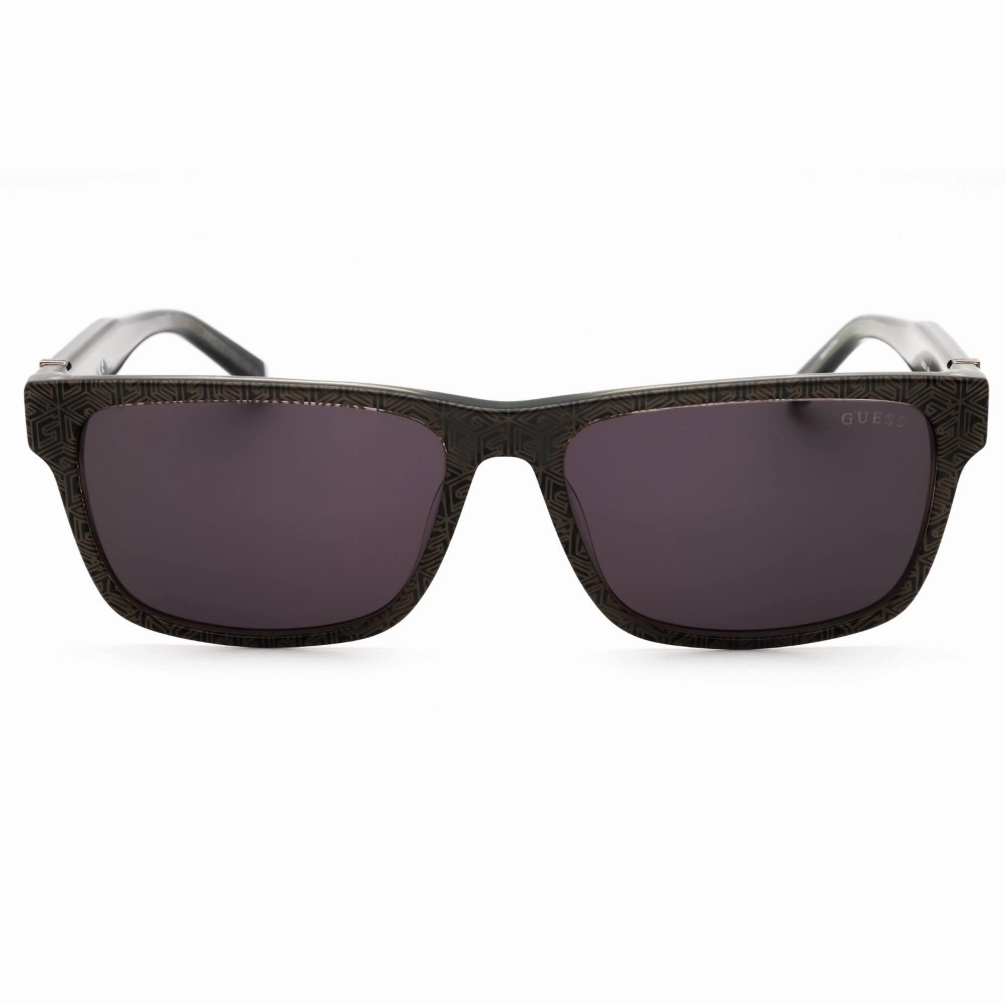 Guess Men's Sunglasses - Black/Other Plastic Full Rim Frame Smoke Lens | GU00074 05A