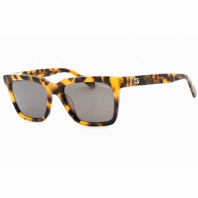 Guess Men's Sunglasses - Green Lens Blonde Havana Square Plastic Frame | GU00064 53N
