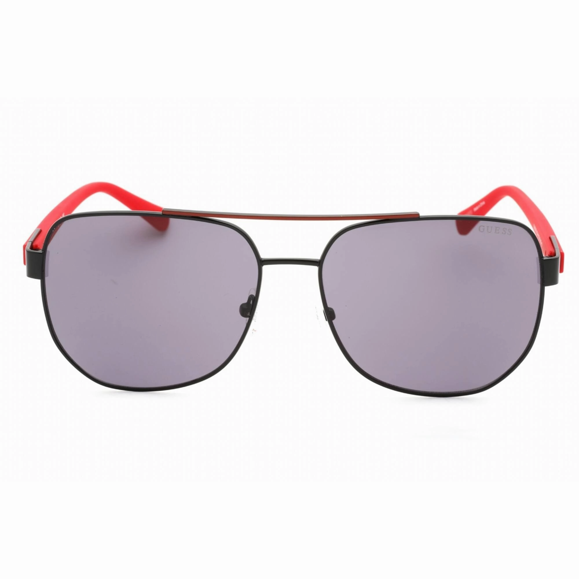 Guess Men's Sunglasses - Matte Black Metal Adjustable Nose Pads Frame | GU00015 02A