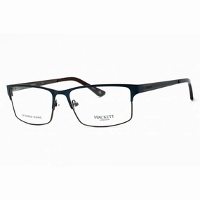 Hackett Men's Eyeglasses - Navy Metal Full Rim Rectangular Shape Frame | HEK1211 628