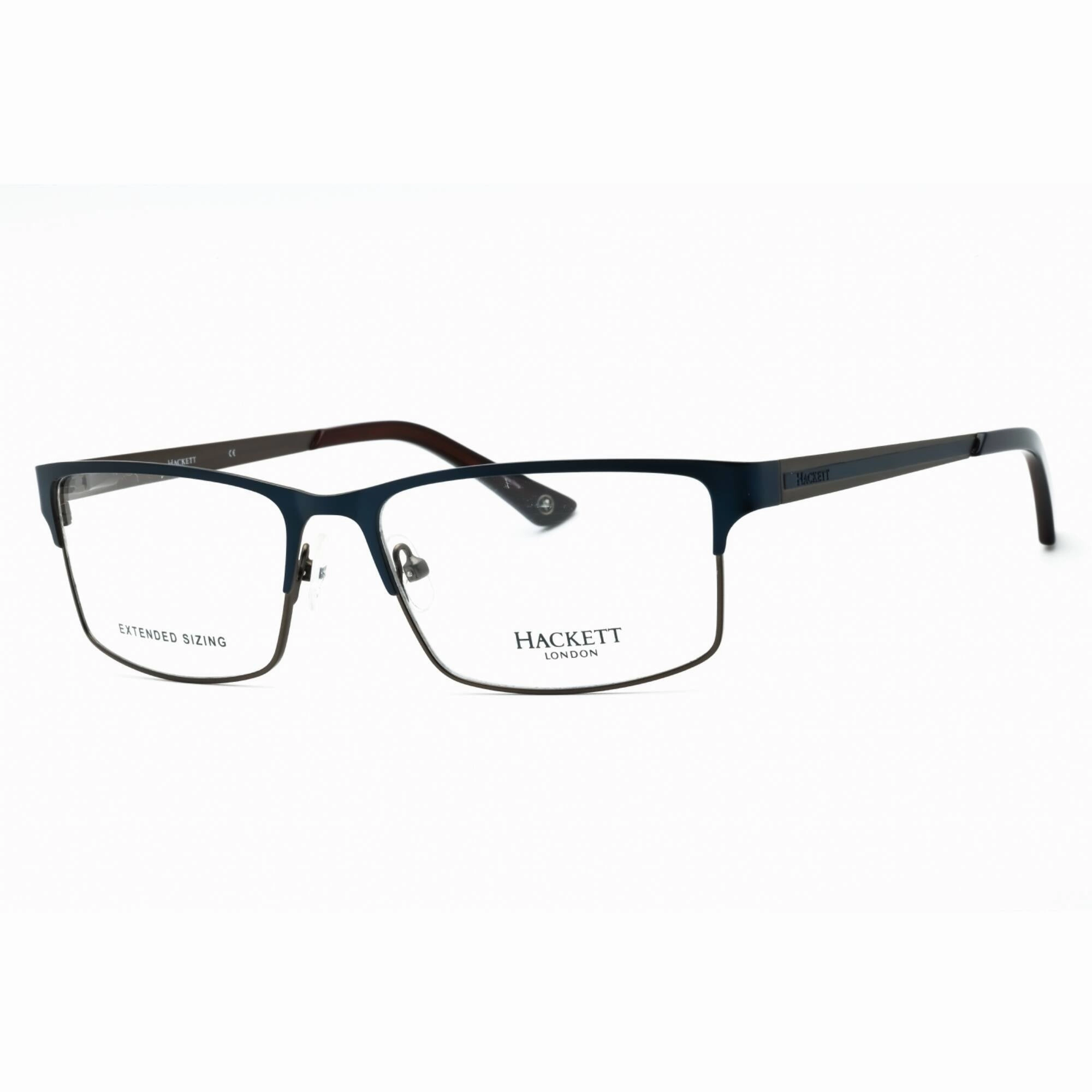 Hackett Men's Eyeglasses - Navy Metal Full Rim Rectangular Shape Frame | HEK1211 628