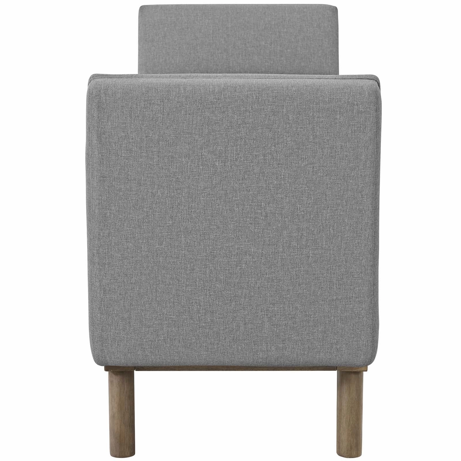 Haven Tufted Button Upholstered Fabric Accent Bench by Modway