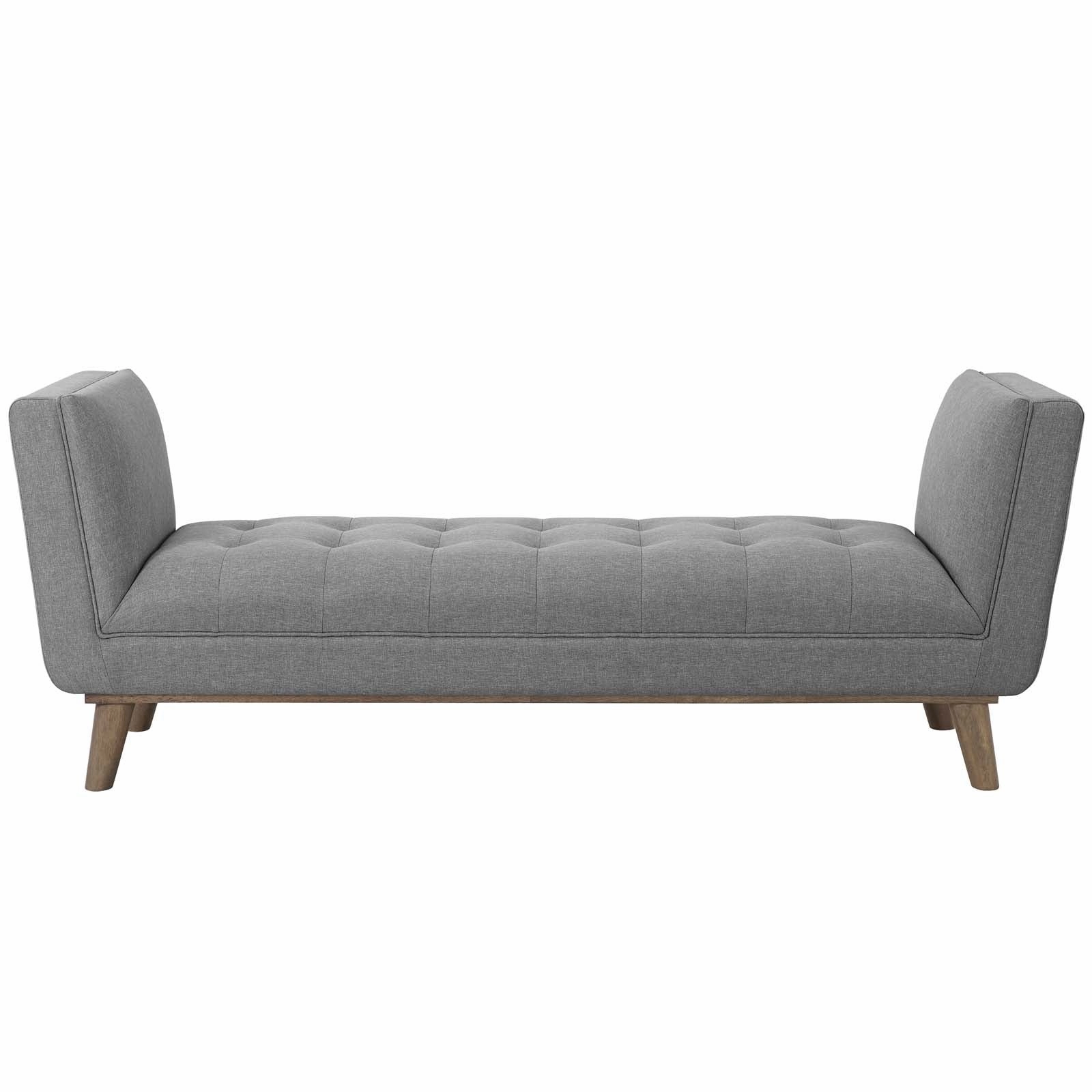Haven Tufted Button Upholstered Fabric Accent Bench by Modway