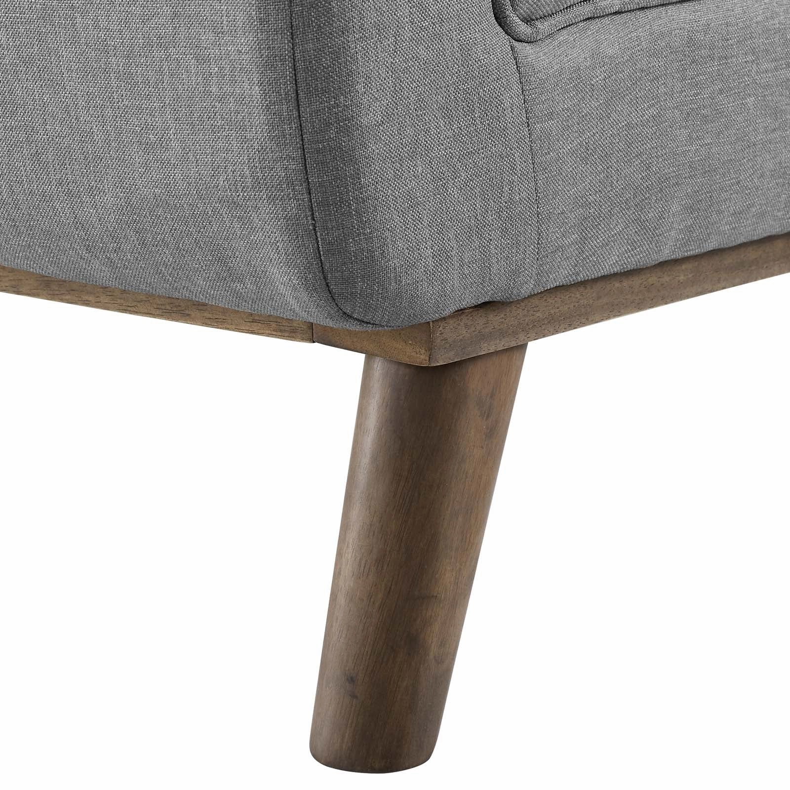 Haven Tufted Button Upholstered Fabric Accent Bench by Modway