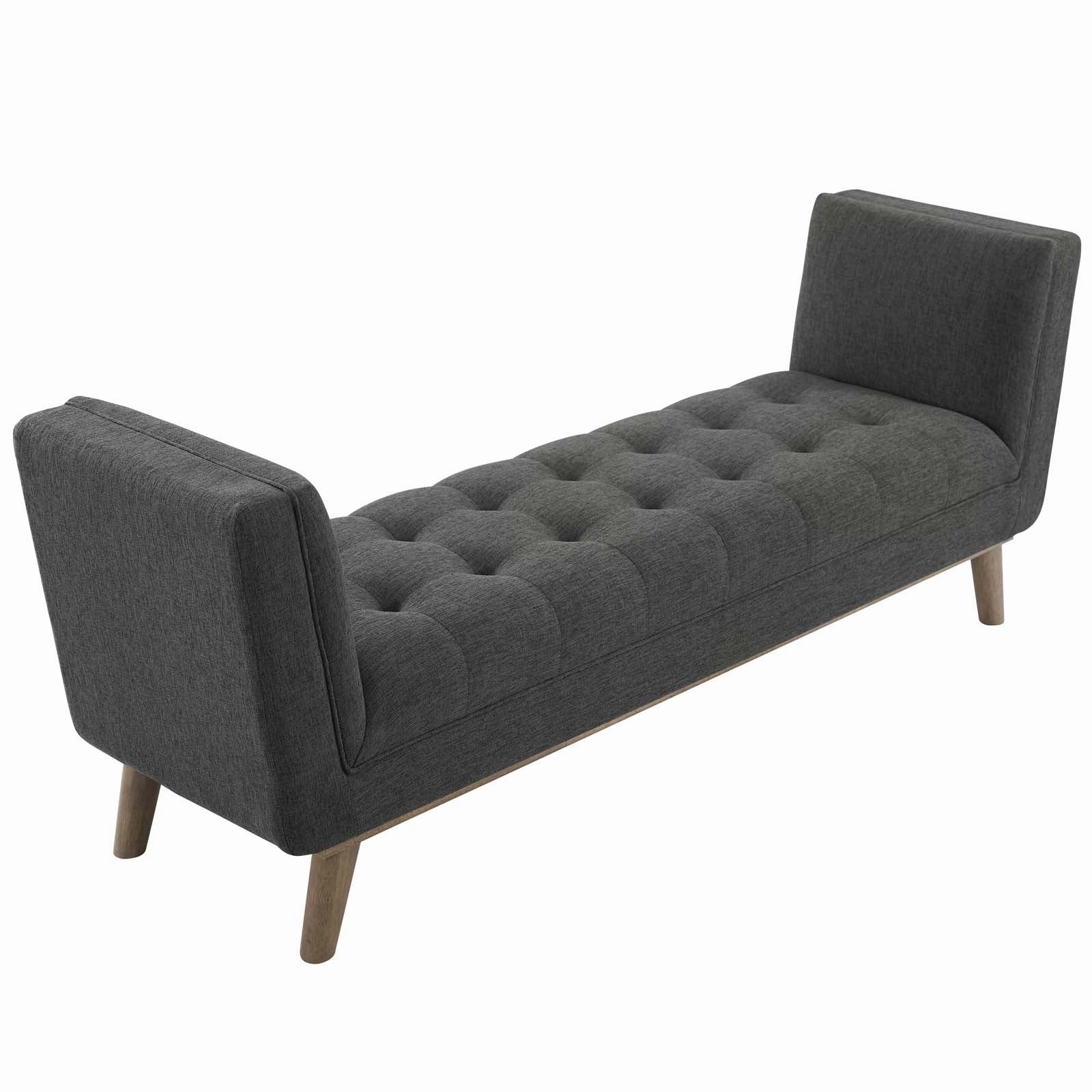 Haven Tufted Button Upholstered Fabric Accent Bench by Modway