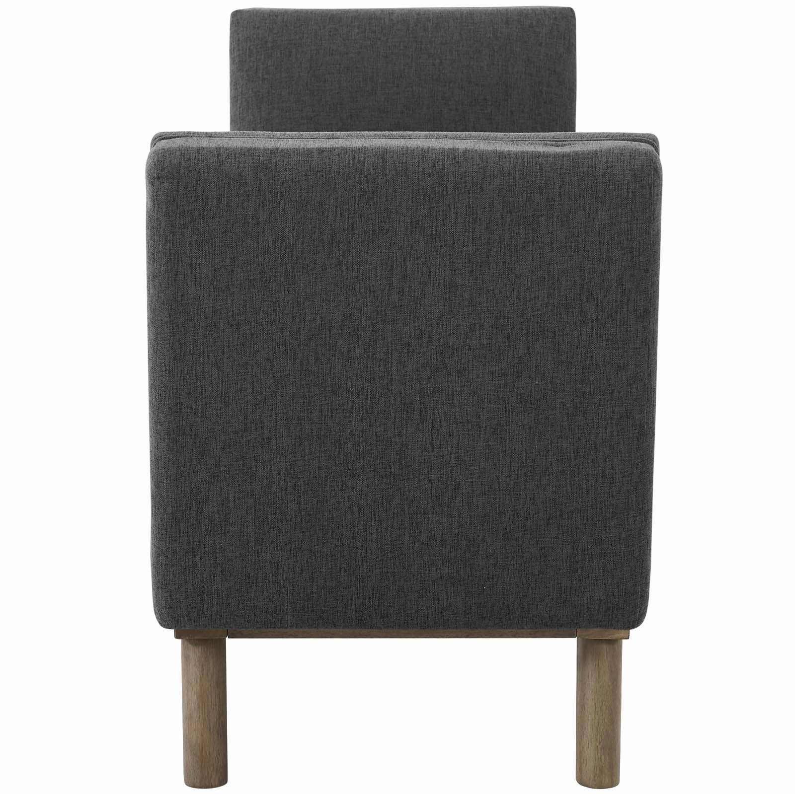 Haven Tufted Button Upholstered Fabric Accent Bench by Modway