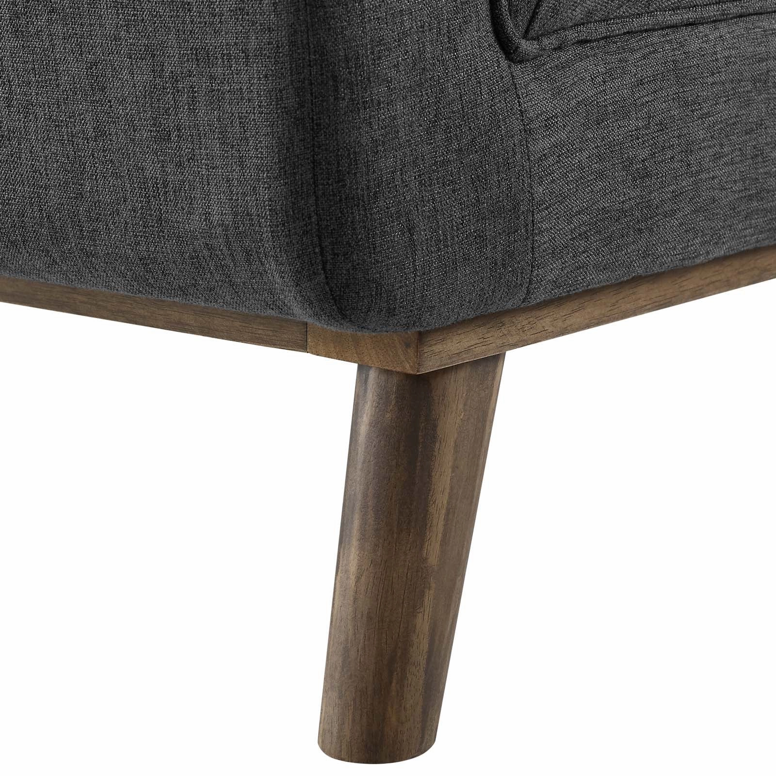 Haven Tufted Button Upholstered Fabric Accent Bench by Modway