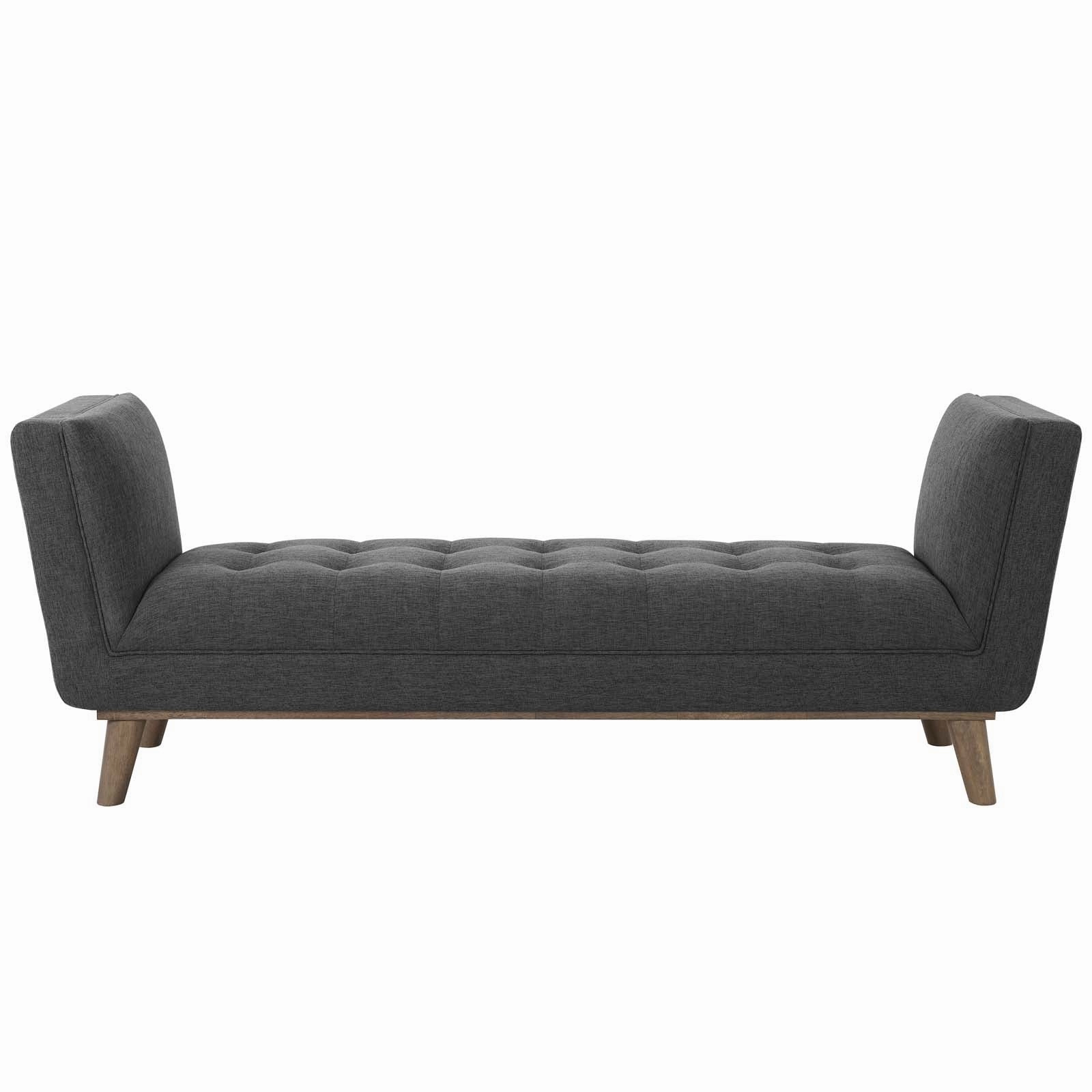 Haven Tufted Button Upholstered Fabric Accent Bench by Modway