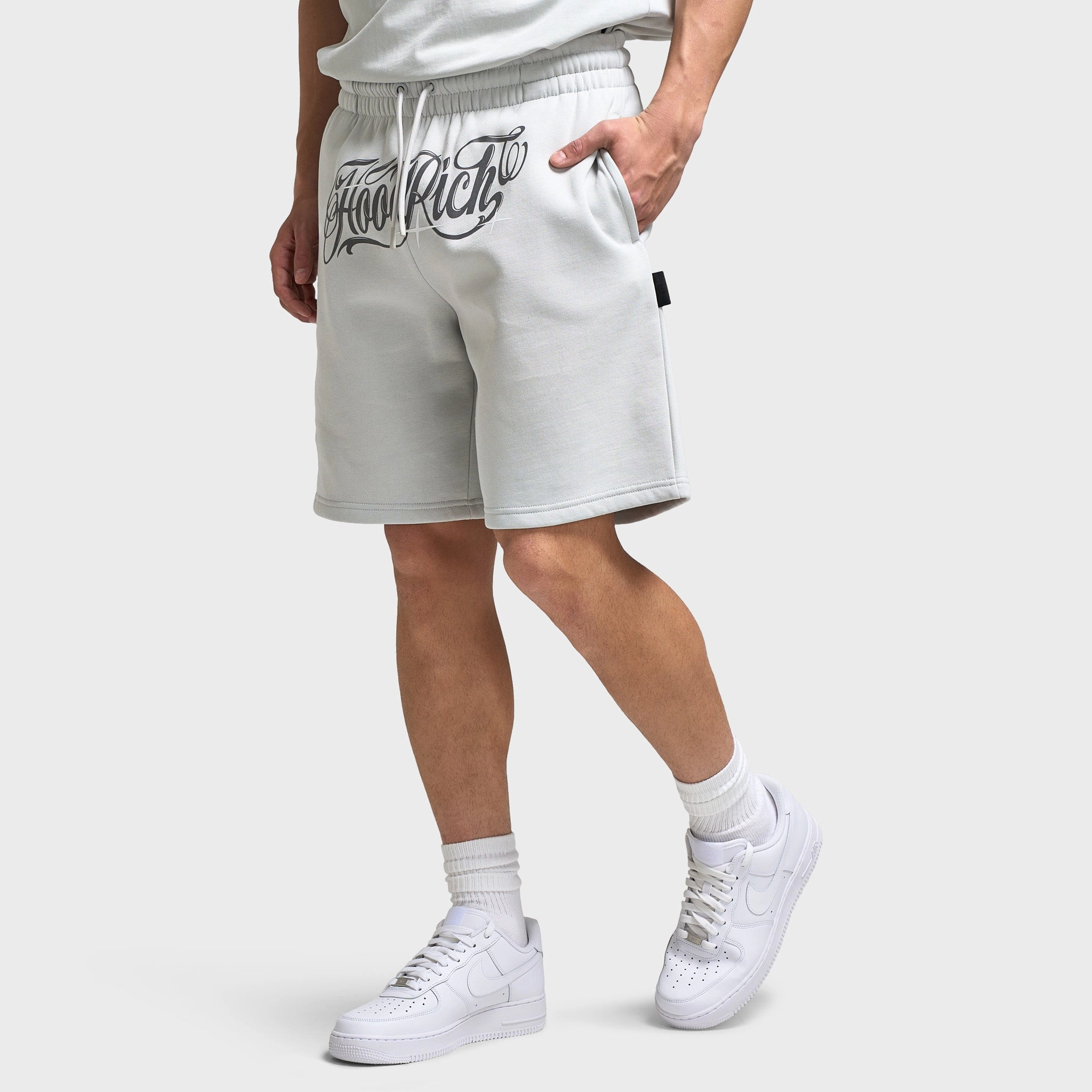 Hoodrich Legacy Oversized Shorts Dawn Blue / Lava Smoke - Anthracite