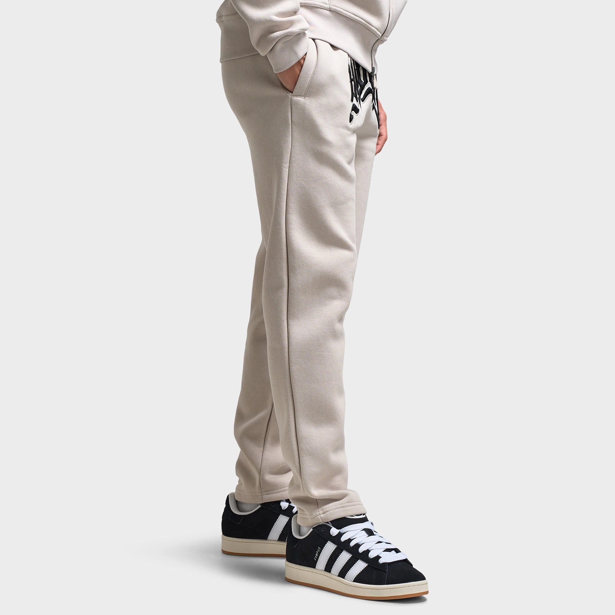 Hoodrich Ritual Oversized Joggers Silver Grey / Blanc De Blanc - Black