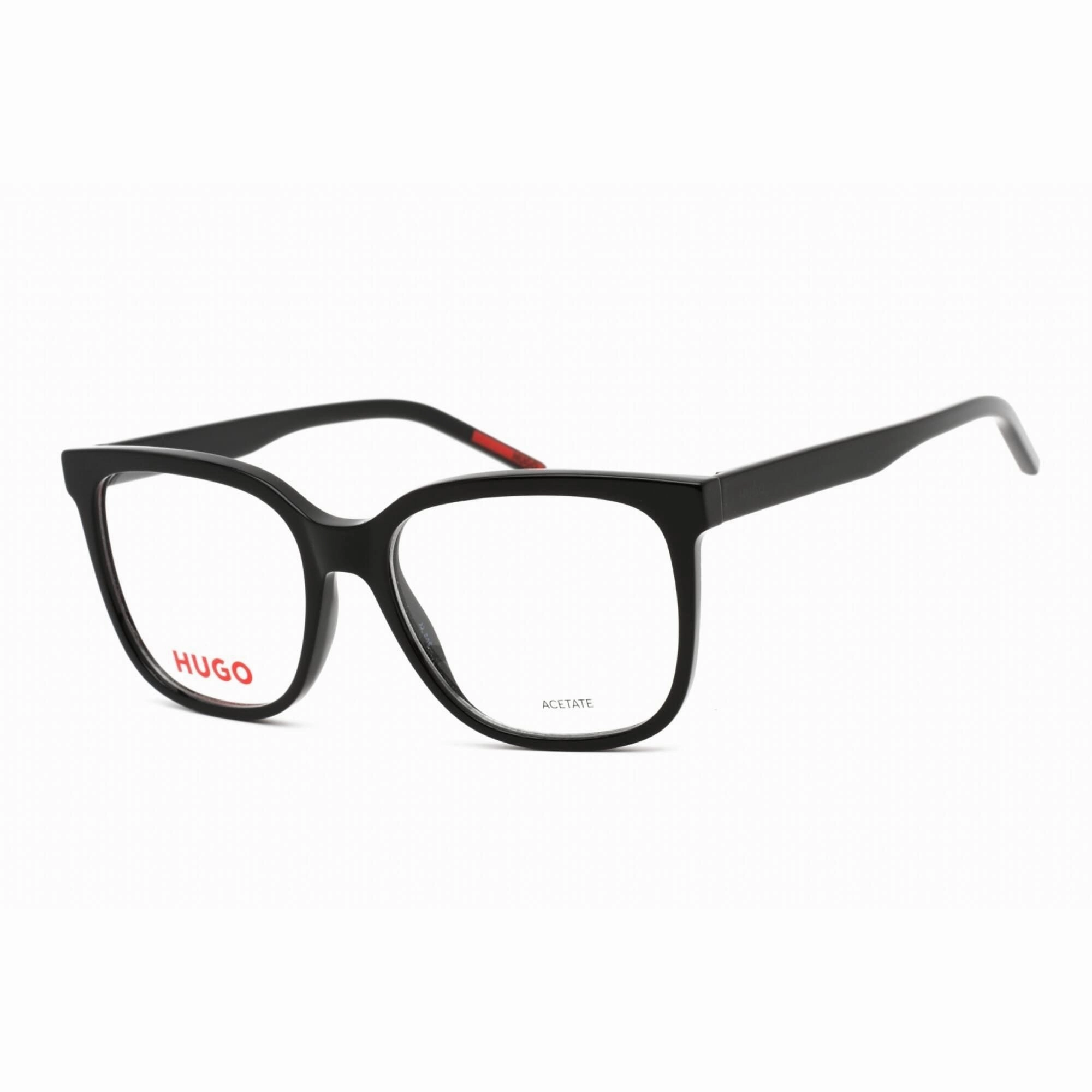 Hugo Men's Eyeglasses - Full Rim Square Shape Black Plastic Frame | HG 1266 0807 00