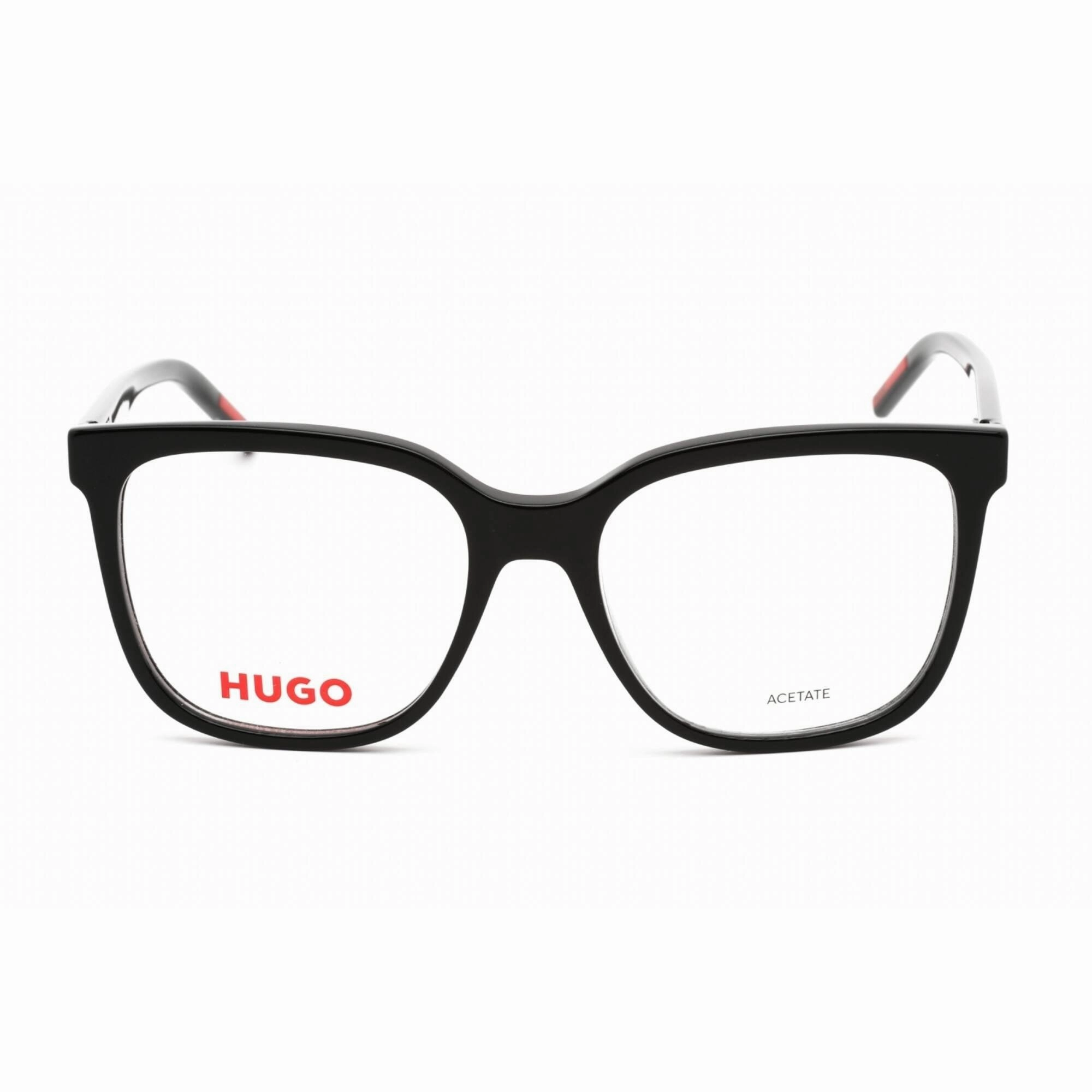 Hugo Men's Eyeglasses - Full Rim Square Shape Black Plastic Frame | HG 1266 0807 00
