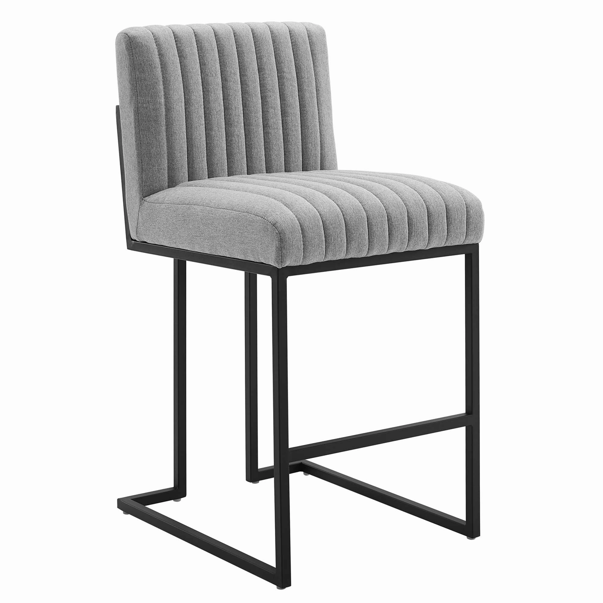 Indulge Channel Tufted Fabric Counter Stool by Modway