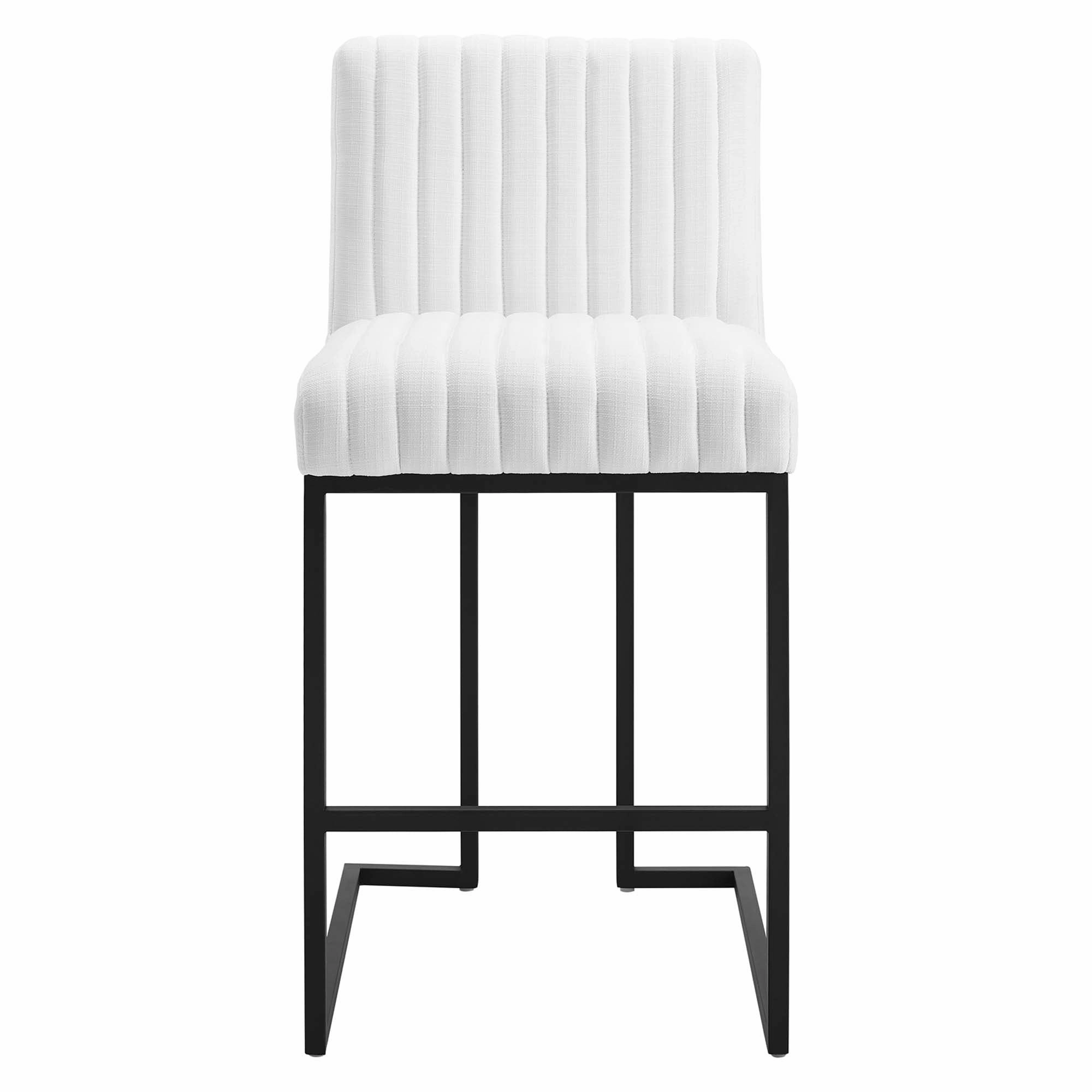 Indulge Channel Tufted Fabric Counter Stool by Modway