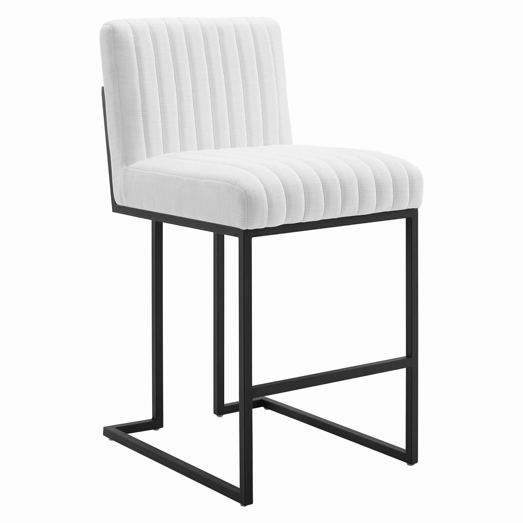 Indulge Channel Tufted Fabric Counter Stool by Modway