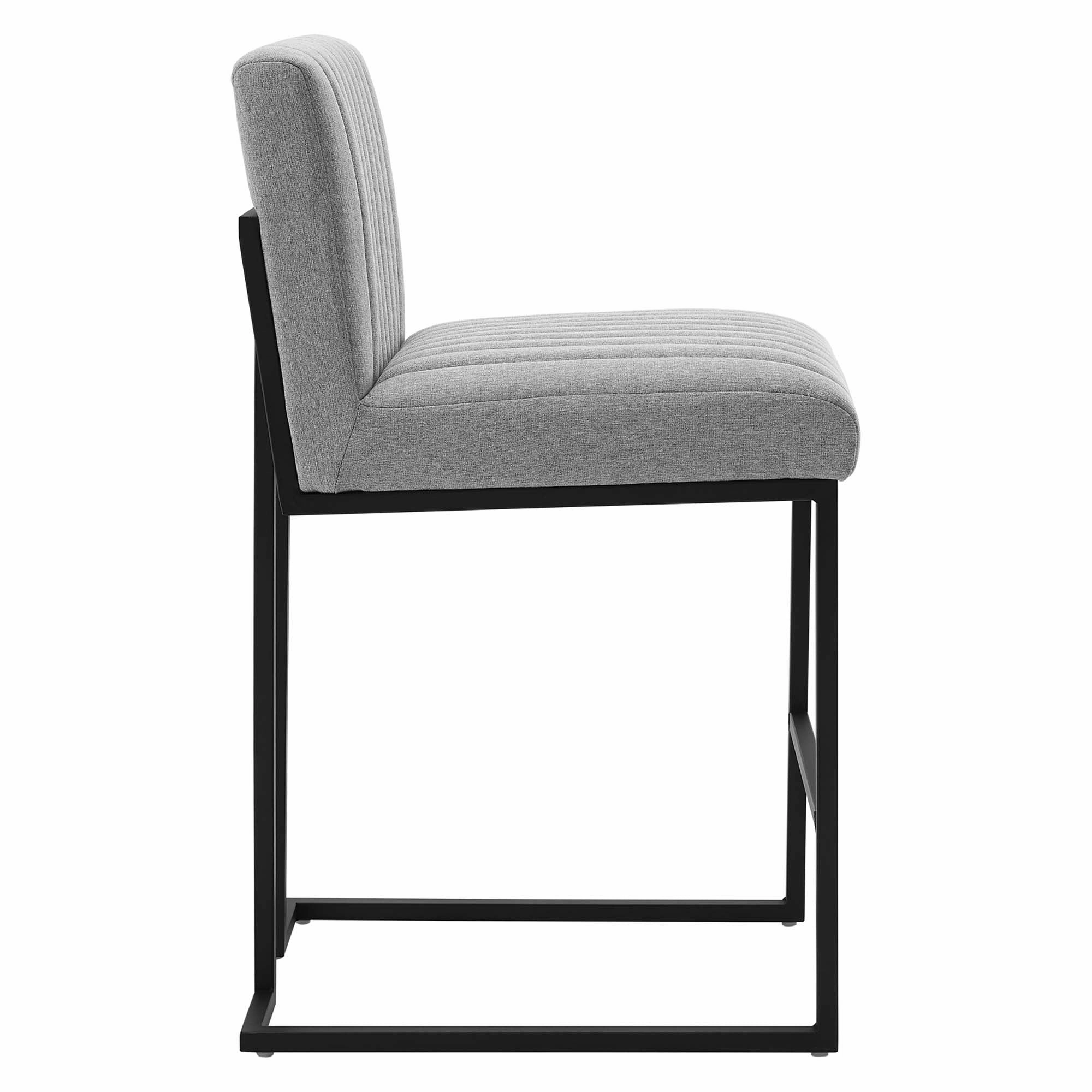 Indulge Channel Tufted Fabric Counter Stool by Modway