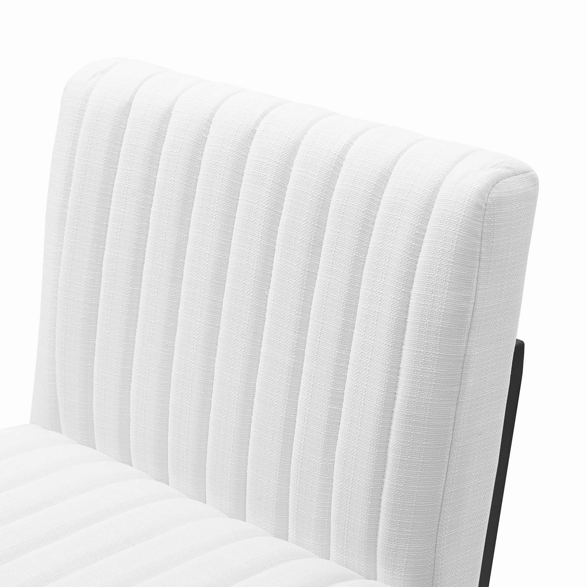 Indulge Channel Tufted Fabric Counter Stools - Set of 2 by Modway