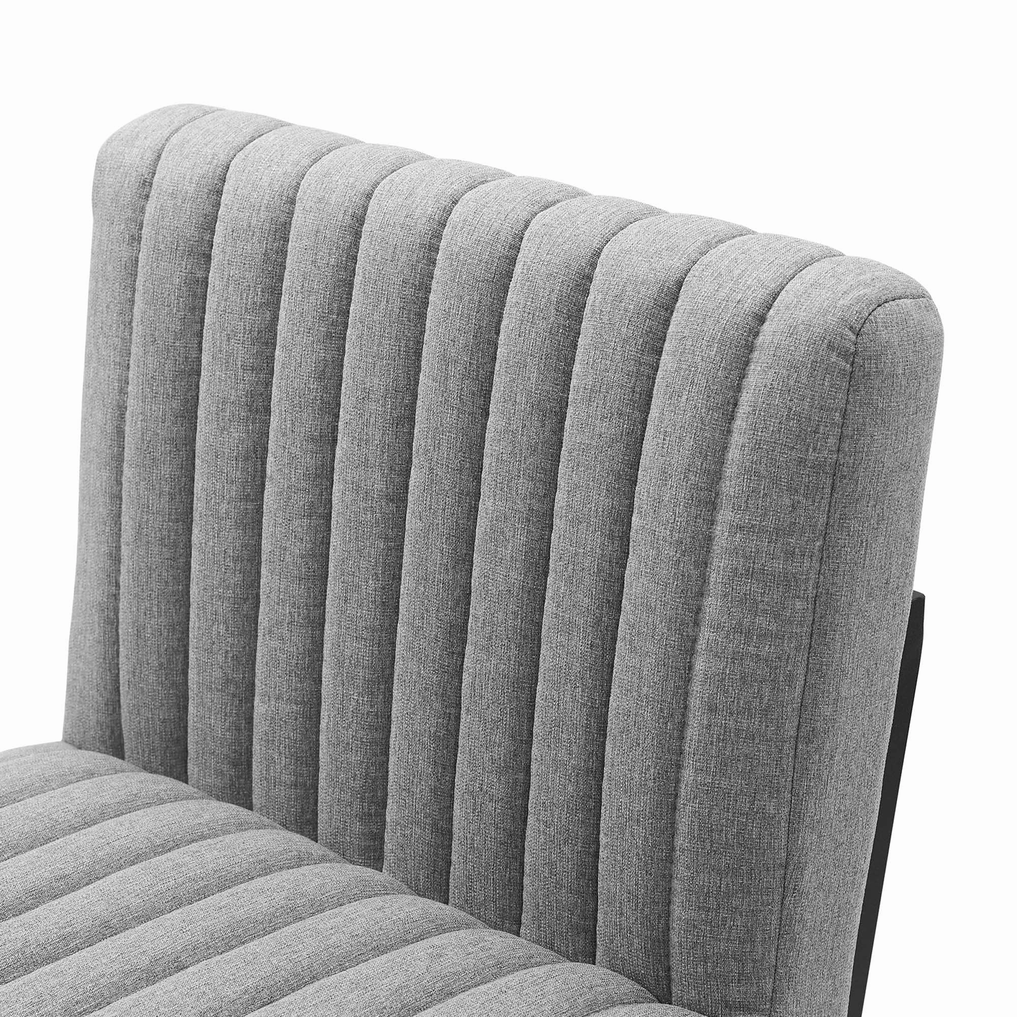 Indulge Channel Tufted Fabric Counter Stools - Set of 2 by Modway