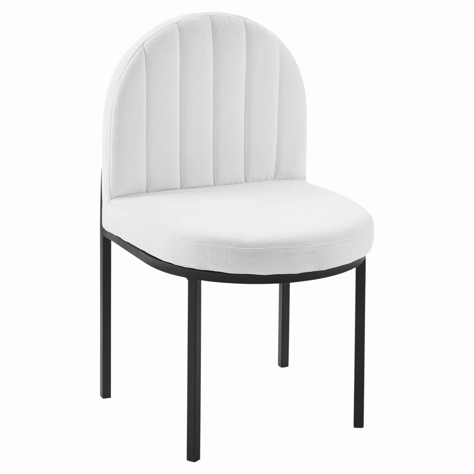 Isla Channel Tufted Upholstered Fabric Dining Side Chair by Modway