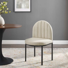 Isla Channel Tufted Upholstered Fabric Dining Side Chair by Modway