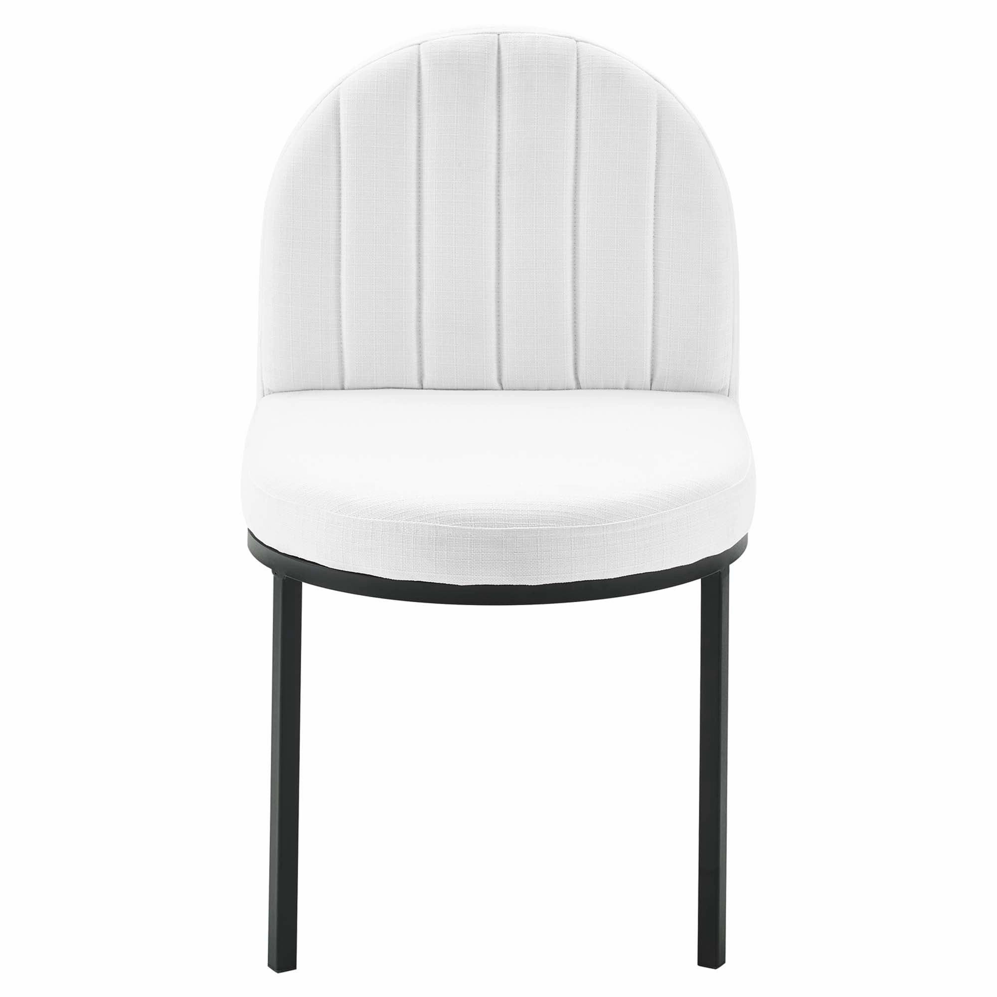 Isla Channel Tufted Upholstered Fabric Dining Side Chair by Modway