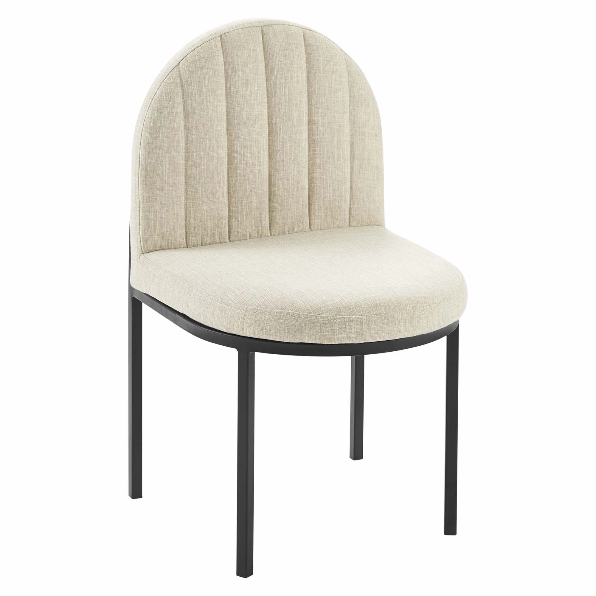 Isla Channel Tufted Upholstered Fabric Dining Side Chair by Modway