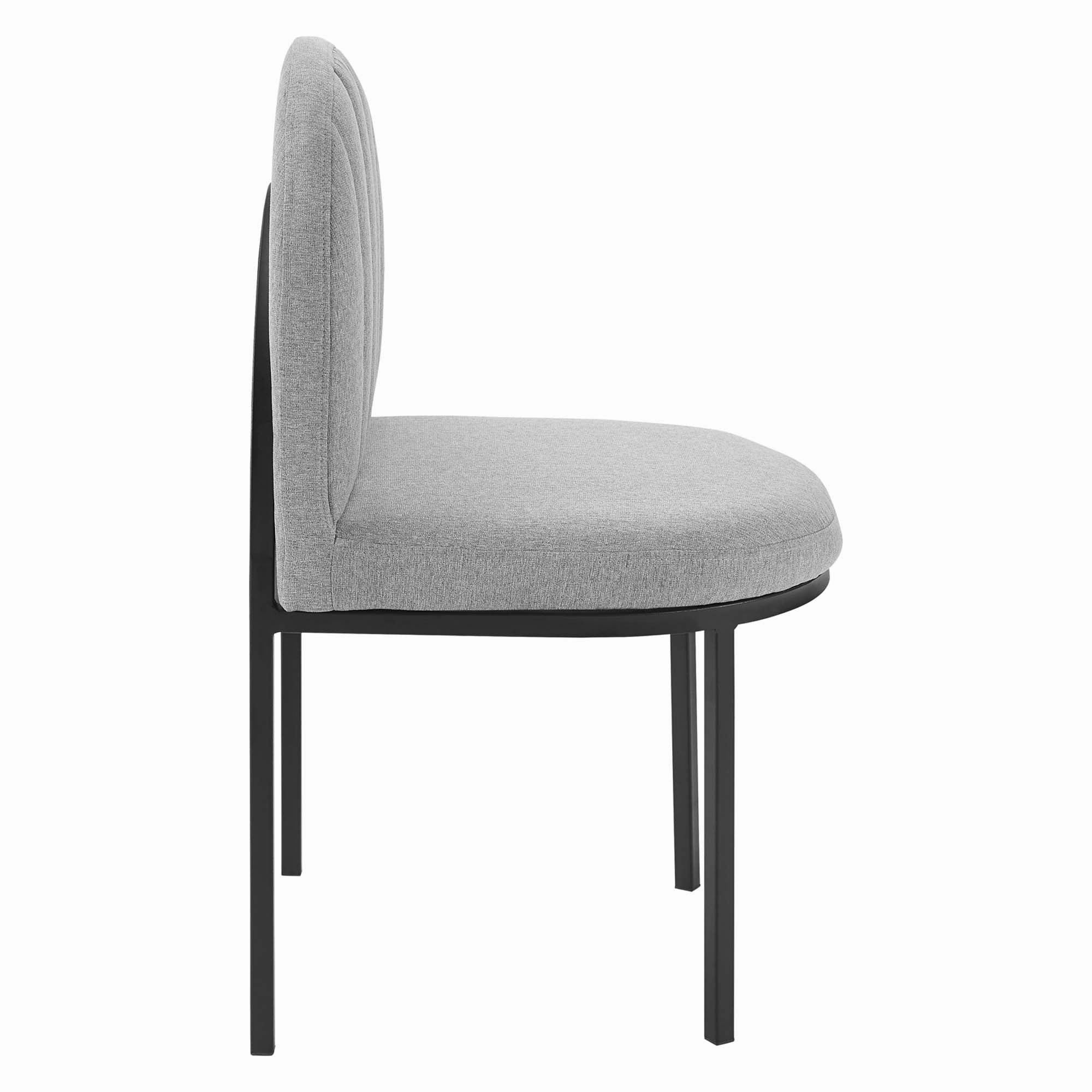 Isla Channel Tufted Upholstered Fabric Dining Side Chair by Modway