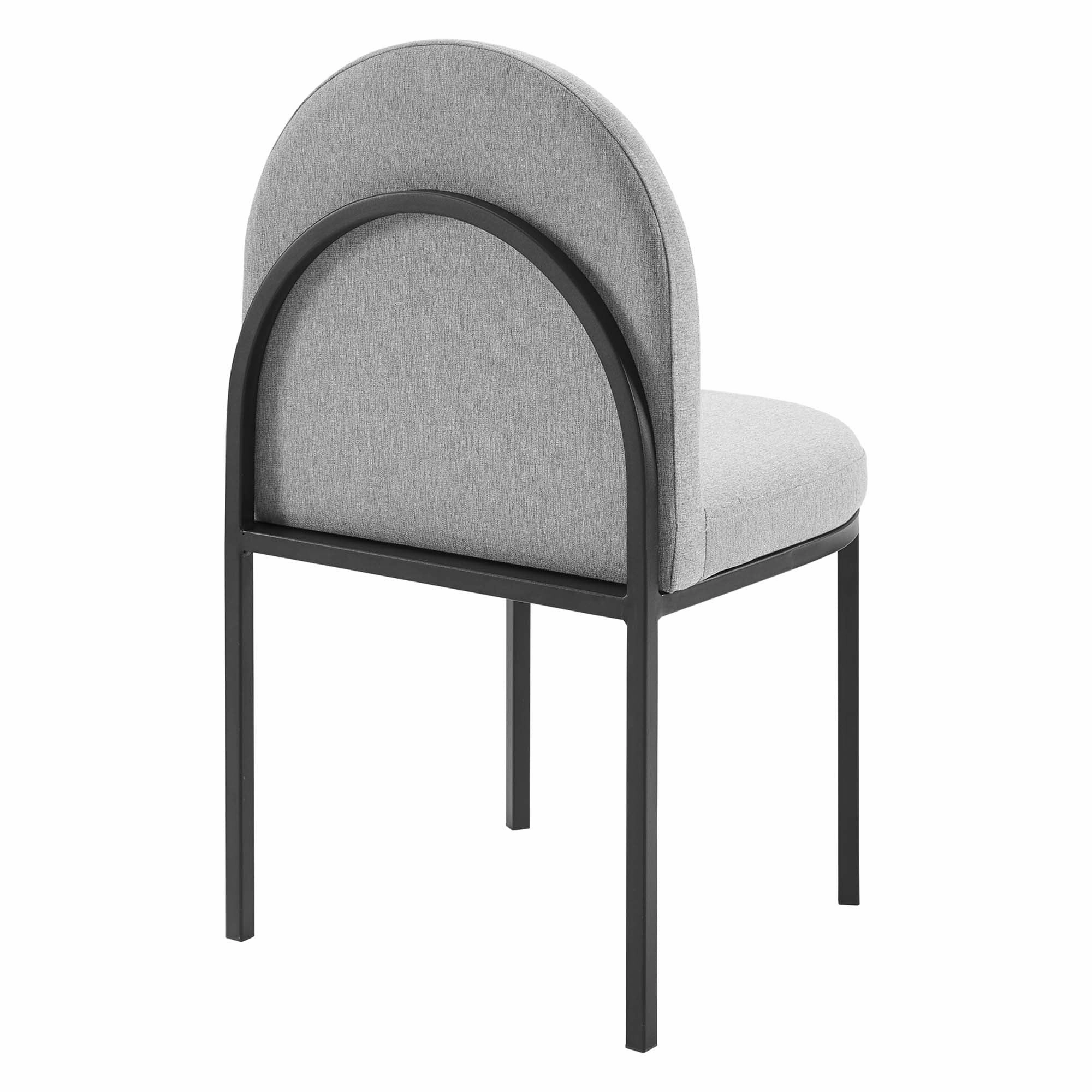 Isla Channel Tufted Upholstered Fabric Dining Side Chair by Modway