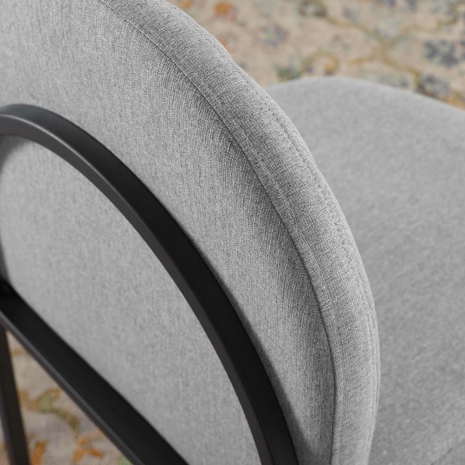 Isla Channel Tufted Upholstered Fabric Dining Side Chair by Modway