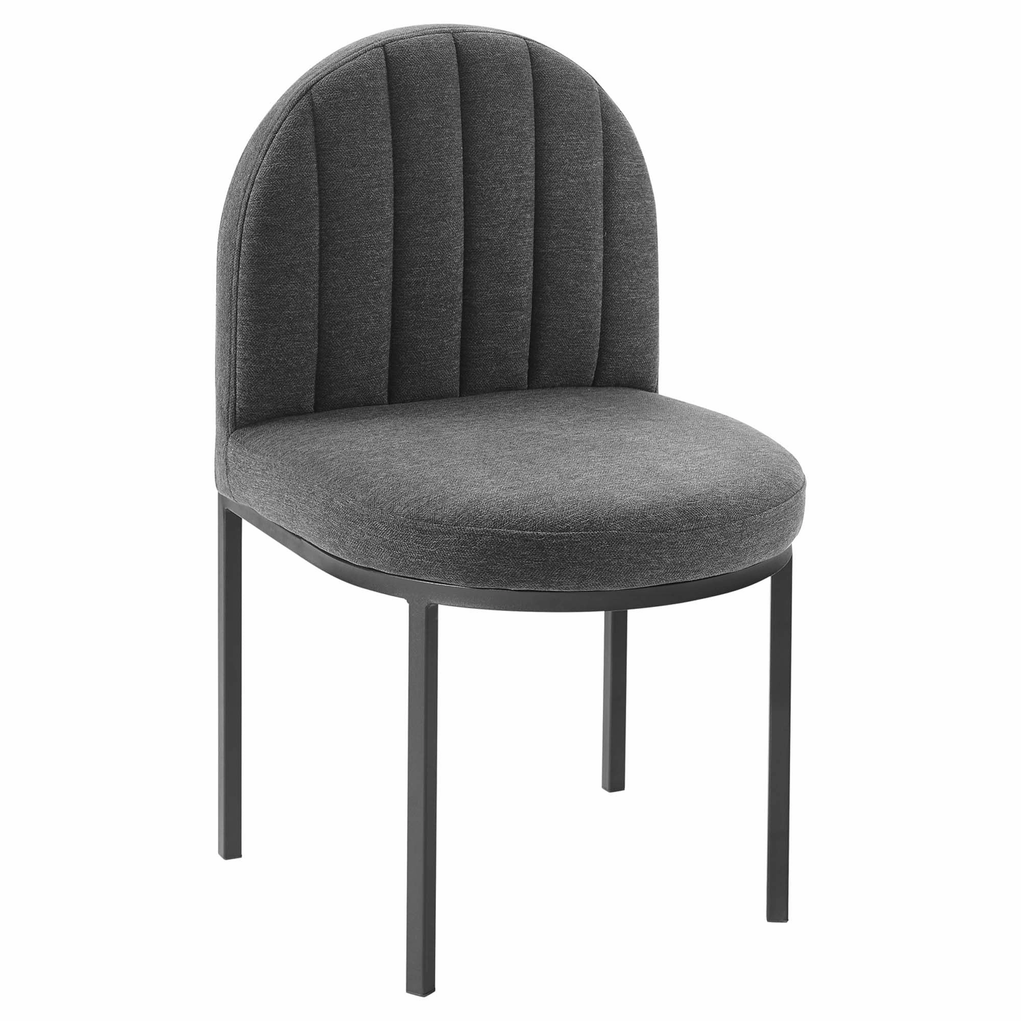 Isla Channel Tufted Upholstered Fabric Dining Side Chair by Modway