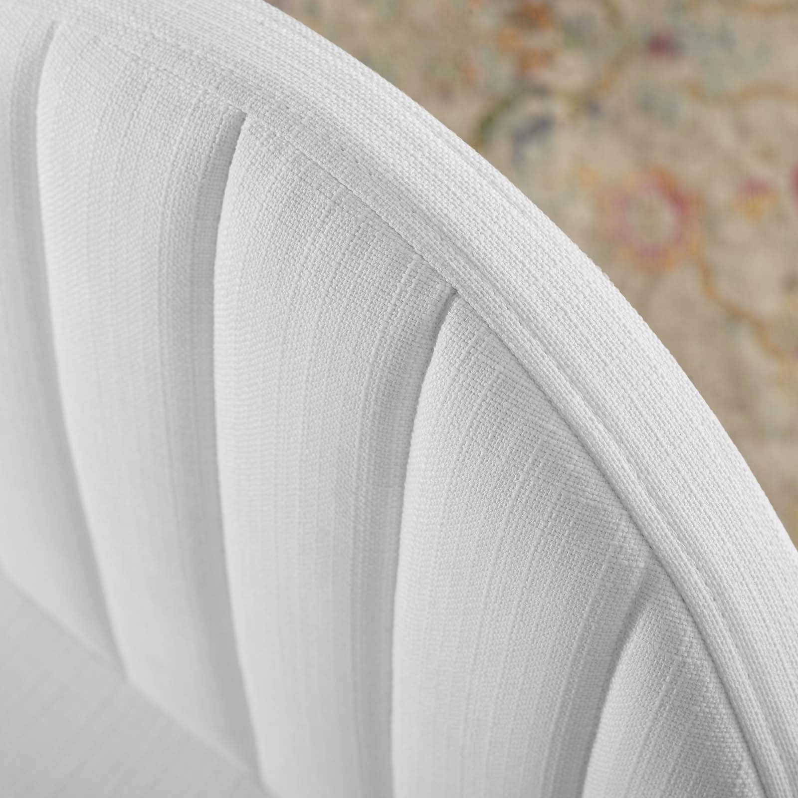 Isla Channel Tufted Upholstered Fabric Dining Side Chair by Modway