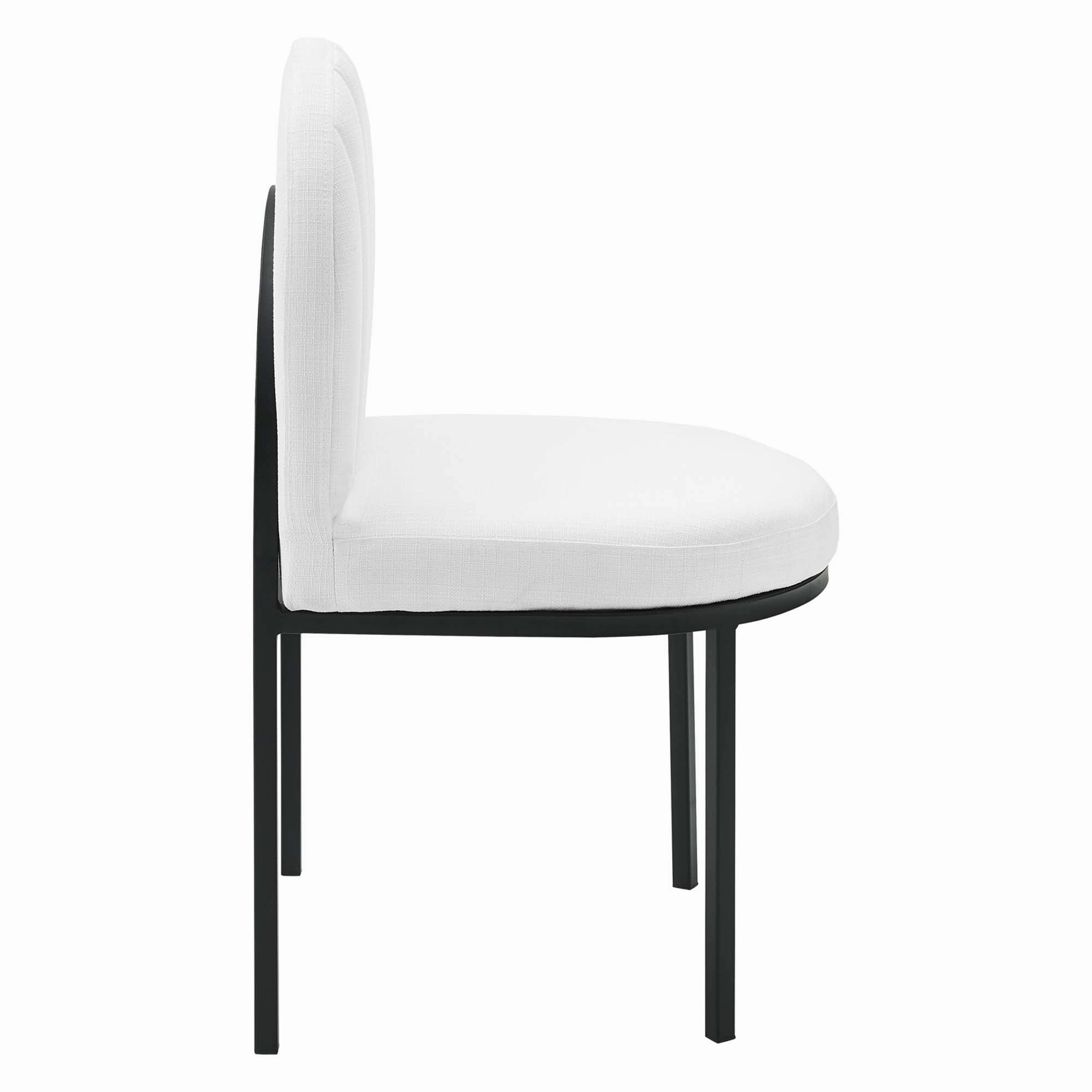 Isla Channel Tufted Upholstered Fabric Dining Side Chair by Modway