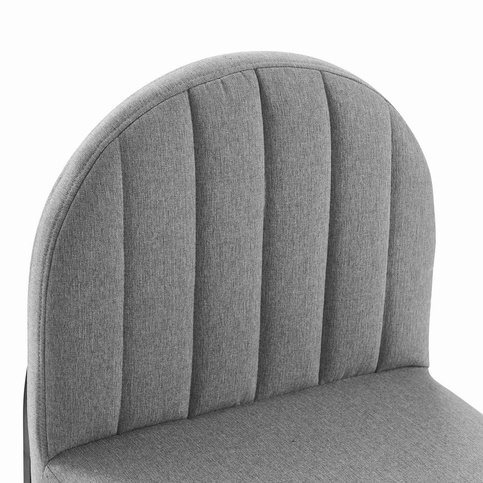 Isla Channel Tufted Upholstered Fabric Dining Side Chair by Modway