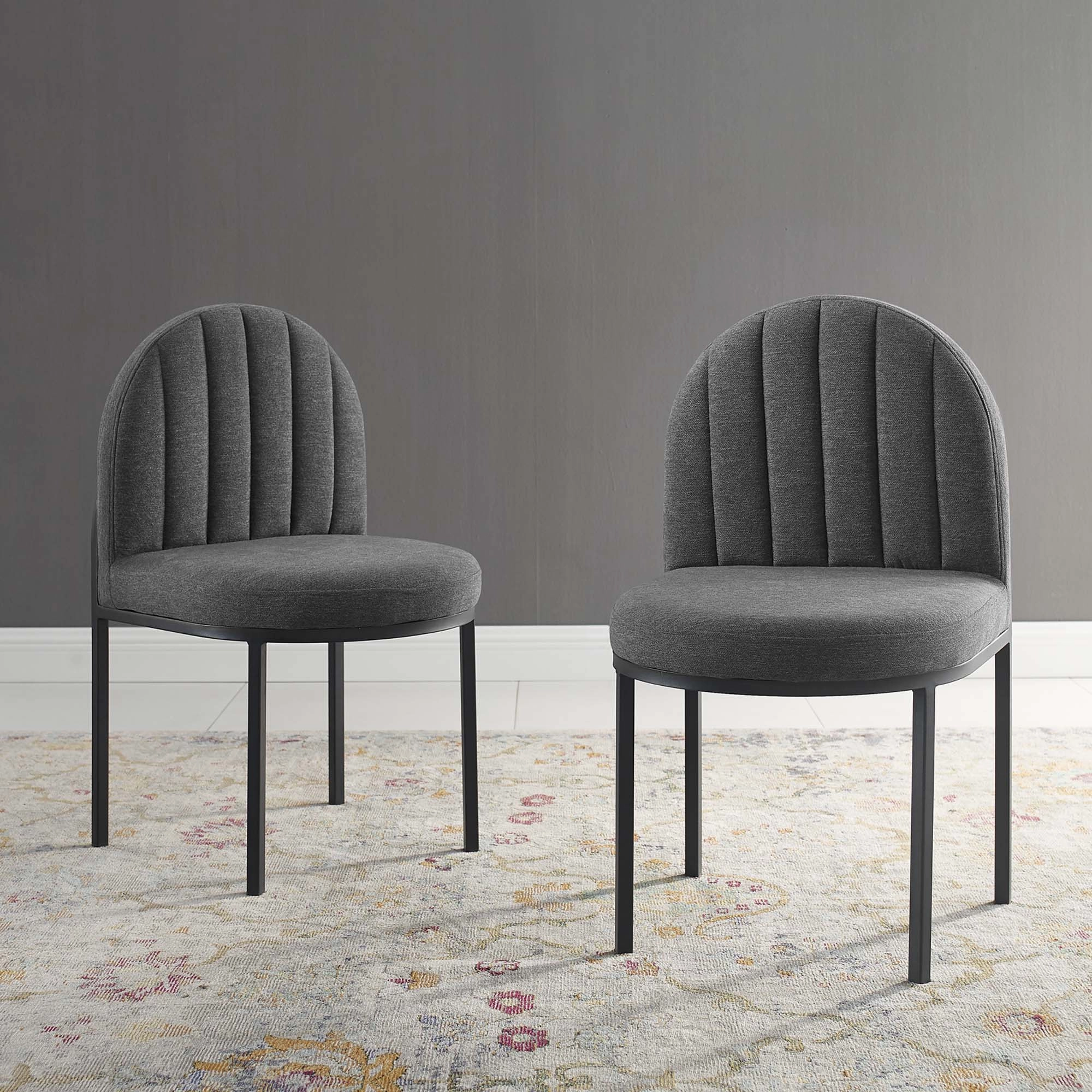 Isla Dining Side Chair Upholstered Fabric Set of 2 by Modway