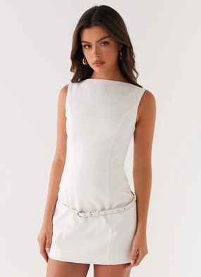 Jaci Mini Dress - White
