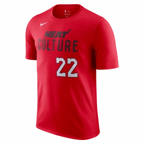 Jimmy Butler Nike HEAT Culture: Blood Red Name & Number Tee